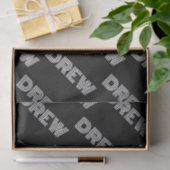 Vet Retromodern Naam of Woordpatroon Tissuepapier (Geschenk)