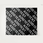 Vet Retromodern Naam of Woordpatroon Wandkleed (Voorkant (horizontaal))