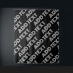 Vet Retromodern Naam of Woordpatroon Wandkleed<br><div class="desc">Aanpassen met elke naam of elk woord.</div>