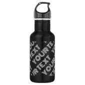 Vet Retromodern Naam of Woordpatroon Waterfles (Voorkant)