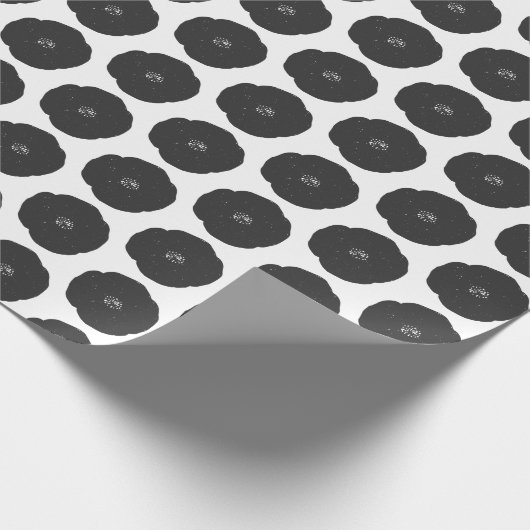 Vet Retroventielpatroon in zwart-wit Cadeaupapier (Hoek)