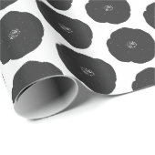 Vet Retroventielpatroon in zwart-wit Cadeaupapier (Rol Hoek)