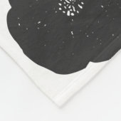 Vet Retroventielpatroon in zwart-wit Fleece Deken (Hoek)