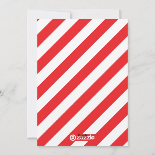 Vet rode kerstkaart (Achterkant)