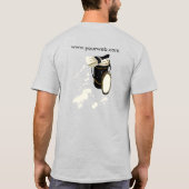 Vet rode schilderverf verf penseelsnippers t-shirt (Achterkant)