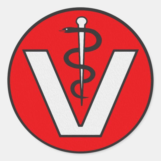 Vet Ronde Sticker (Voorkant)