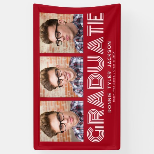 Vet Rood 3 Afstuderen Foto Afstuderen Banner (Verticaal)