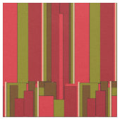 Vet Rood en Groen Strepen Stof (Close Up)