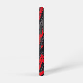 Vet rood en zwart samsung galaxy hoesje (Rechterkant)