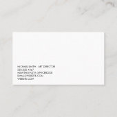 Vet Rood Geaccentueerde Handgeschreven Tekst Visitekaartje (Achterkant)