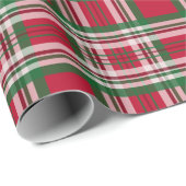 Vet rood geplakt kerstcadeau inpakpapier (Rol Hoek)