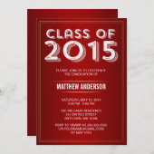 Vet  Rood Goud 2015 Afstuderen Kaart (Voorkant / Achterkant)