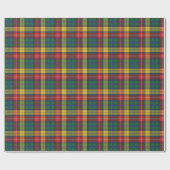 Vet Rood Groen Geel Plaid Buchanan Tartan Cadeaupapier (Vlak)