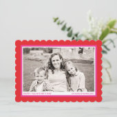 Vet Rood Lijst Valentijnsdag Fotokaart Feestdagenkaart (Staand voorkant)