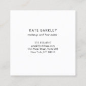 Vet rood modern geschilderd Abstract Vierkante Visitekaartje (Achterkant)