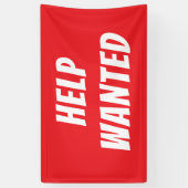 Vet Rood NU HUREN Banner – Bedrijf (Verticaal)