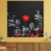 Vet rood ontwaken canvas afdruk (Insitu (Woonkamer))