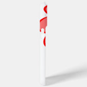 Vet Rood & Roze Abstract Bloem Ontwerp Telefoonhoe Case-Mate iPhone Case (Achterkant / Rechts)