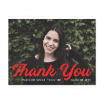 Vet rood script foto Afstuderen dank u