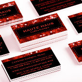 Vet rood Sequins Professional Visitekaartje