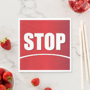 vet rood stopteken servet