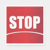 vet rood stopteken servet (Voorkant)