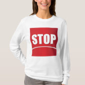 vet rood stopteken t-shirt (Voorkant)