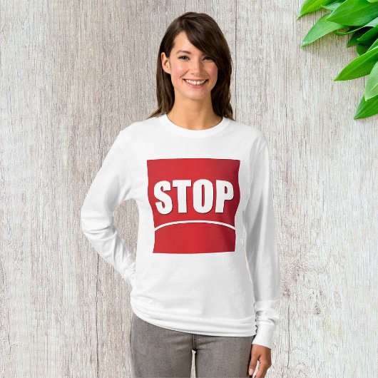 vet rood stopteken t-shirt