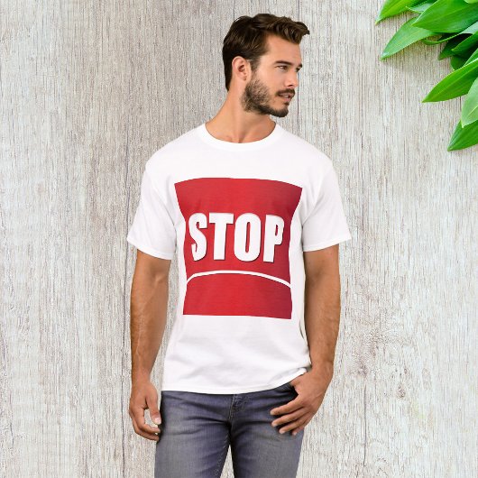 vet rood stopteken t-shirt