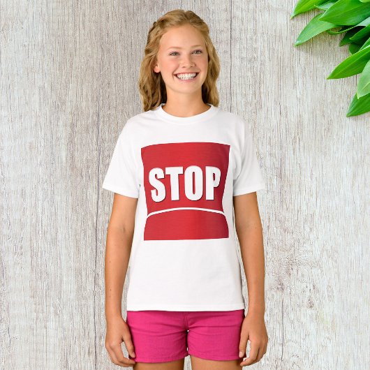 vet rood stopteken t-shirt