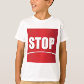 vet rood stopteken t-shirt (Voorkant)