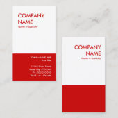 vet rood visitekaartje (Voorkant / Achterkant)