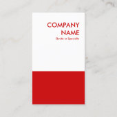 vet rood visitekaartje (Achterkant)