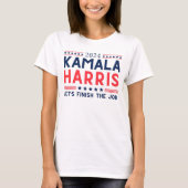 Vet Rood, Wit en Blauw Kamala Harris 2024 T-shirt (Voorkant)