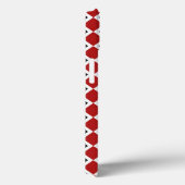 Vet Rood, Wit, Zwart Diamant Patroon Case-Mate iPhone Case (Achterkant / Rechts)