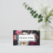 Vet roodschilfers op donker visitekaartje (Staand voorkant)