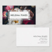 Vet roodschilfers op donker visitekaartje (Voorkant / Achterkant)