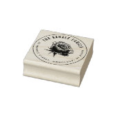 Vet Roos | Aangepast familienaam en retouradres Rubberstempel (Stempel)