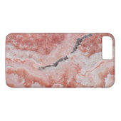 Vet Roos Abstract marmeren patroon Case-Mate iPhone Case (Achterkant (Horizontaal))