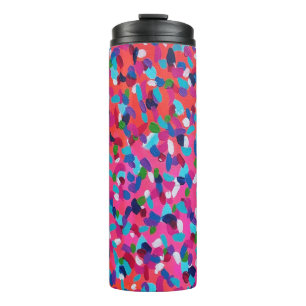 Vet roze Abstract Thermosbeker