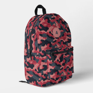 Vet roze camouflage bedrukte rugzak