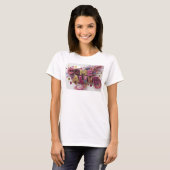 Vet roze COME ALIVE Print T-shirt (Voorkant volledig)