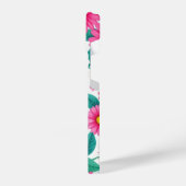 Vet Roze Daisy Patroon Telefoonhoes iPhone Hoesje (Linkerkant)