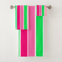 Vet roze en groene strepen