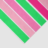 Vet roze en groene strepen tissuepapier (Detail)