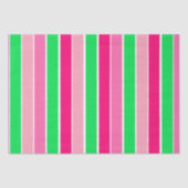 Vet roze en groene strepen tissuepapier (Voorkant)