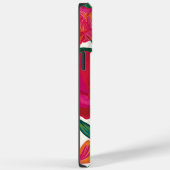 Vet Roze en oranje bloemen Gepersonaliseerde naam Case-Mate iPhone Case (Achterkant / Rechts)