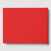 Vet Roze en Rood Mid Century Mod Arch Bruiloft Gastenboek (Achterkant)