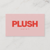 Vet roze en roodmatig gepersonaliseerd visitekaartje (Voorkant)