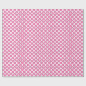 Vet Roze en Wit Polka Dots Cadeaupapier (Vlak)